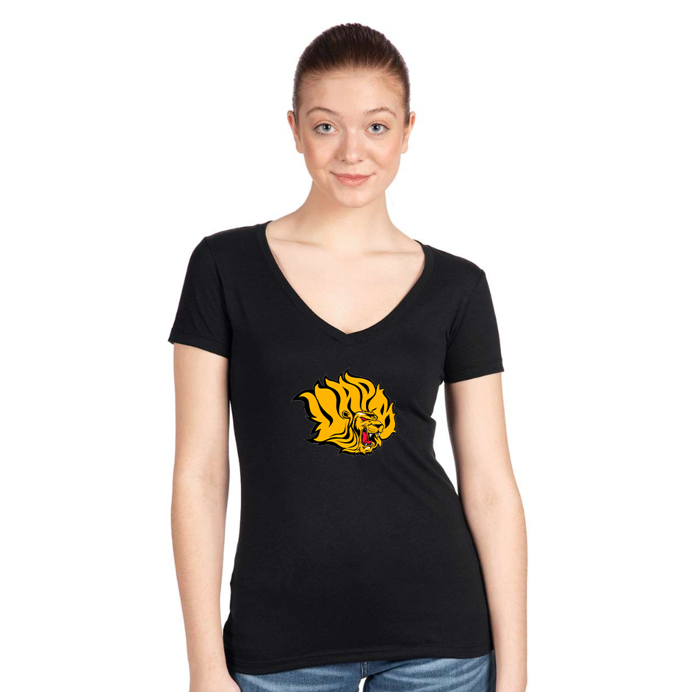 Women's  Arkansas PB Golden Lions Next Level V-Neck T-Shirt