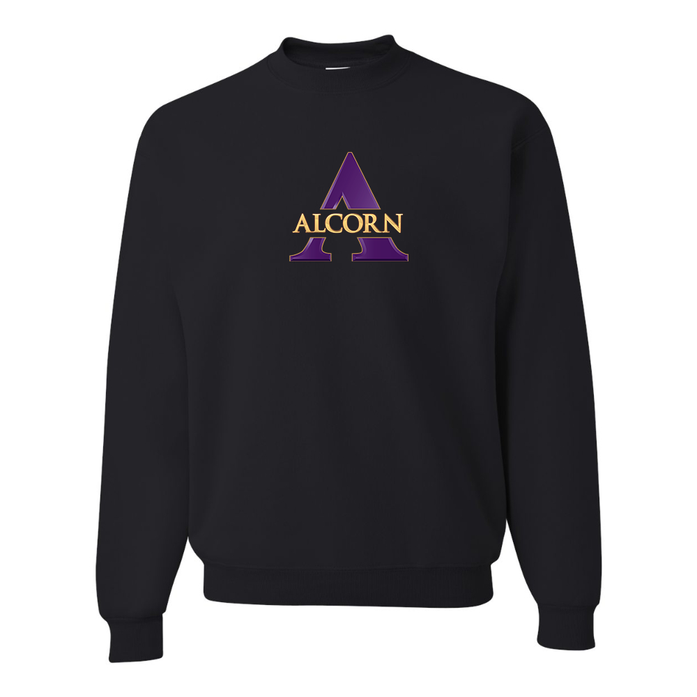 Men's Alcorn State Braves JERZEES NuBlend Crewneck Sweatshirt