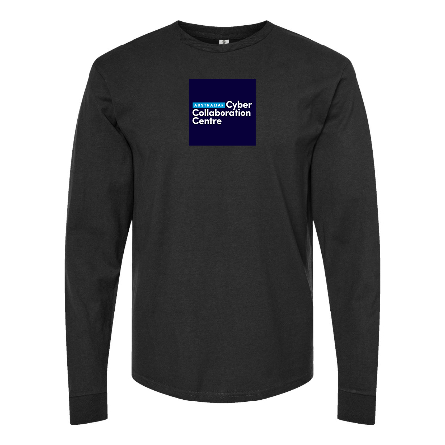 Men's Australian Cyber Collaboration Centre Logo Cotton Long Sleeve T-Shirt