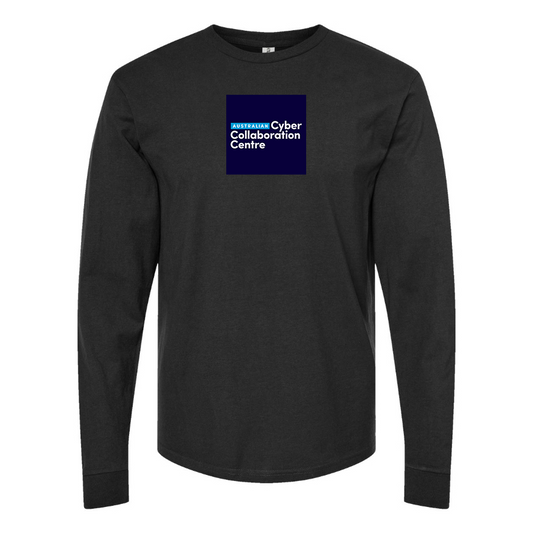 Men's Australian Cyber Collaboration Centre Logo Cotton Long Sleeve T-Shirt