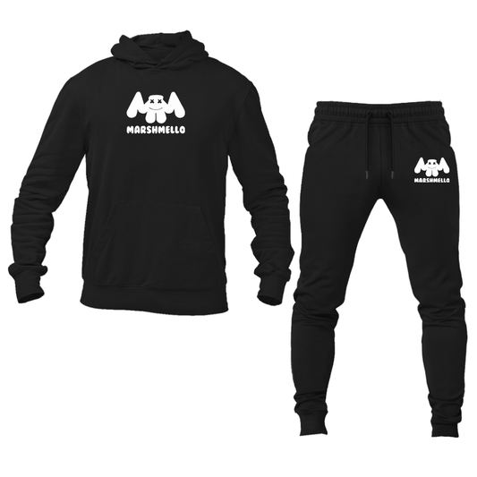 Men's Marshmello Logo Hoodie Joggers Set