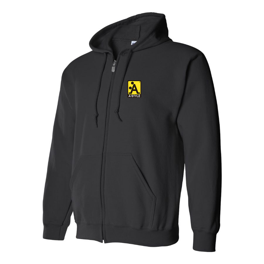 Men's A Style Logo Zipper Hoodie