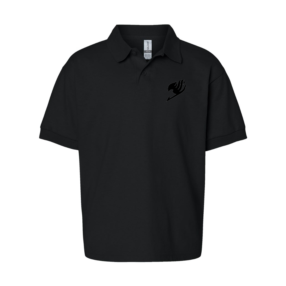 Youth  Fairy Tail   Gildan Dry Blend Jersey Polo