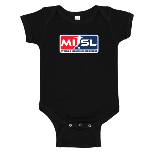 Major Indoor Soccer League Logo Baby Onesie Romper