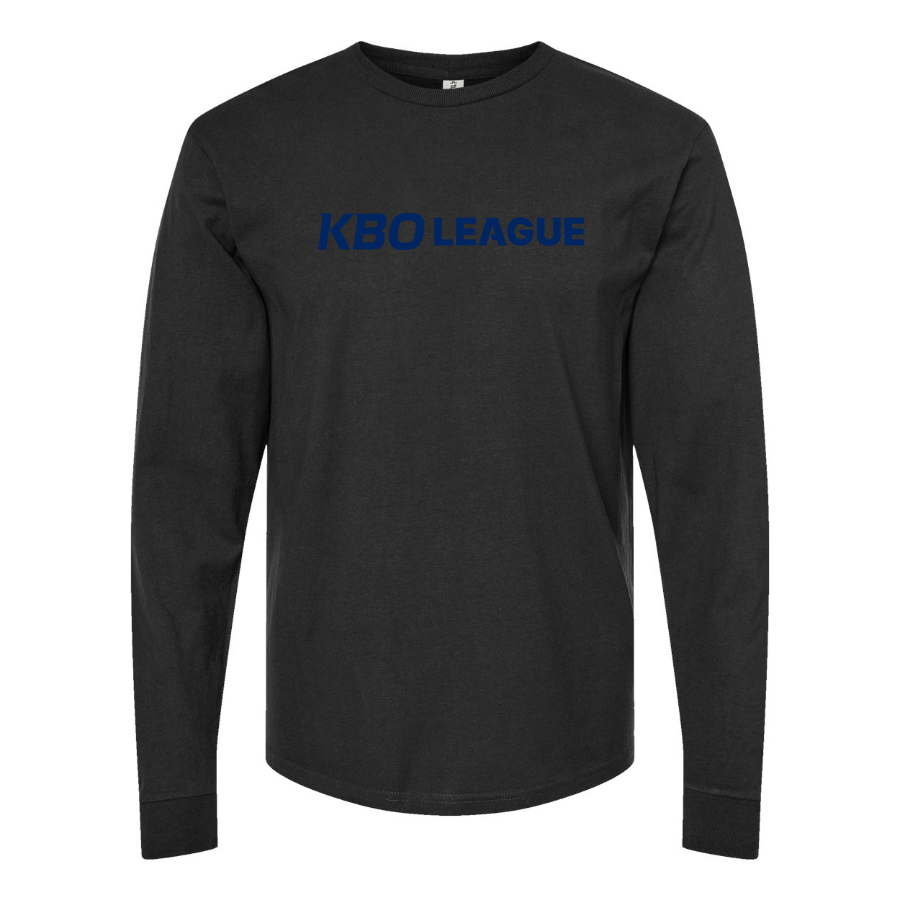 Men's KBO League Logo Cotton Long Sleeve T-Shirt