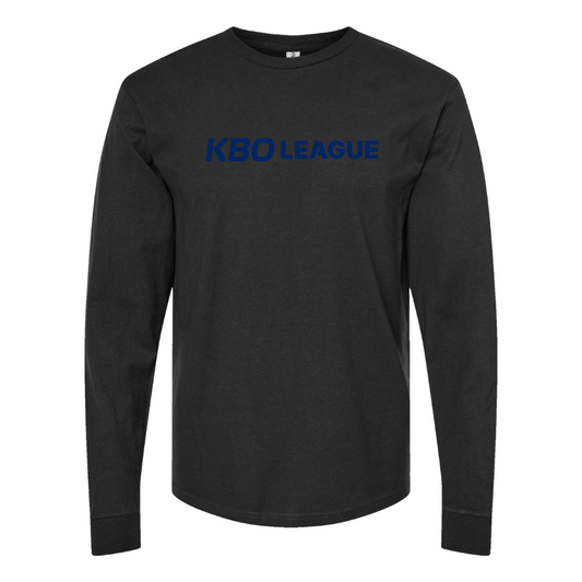 Men's KBO League Logo Cotton Long Sleeve T-Shirt