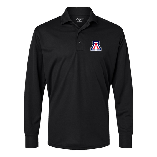 Men's  Arizona Wildcats Paragon Prescott Long Sleeve Polo