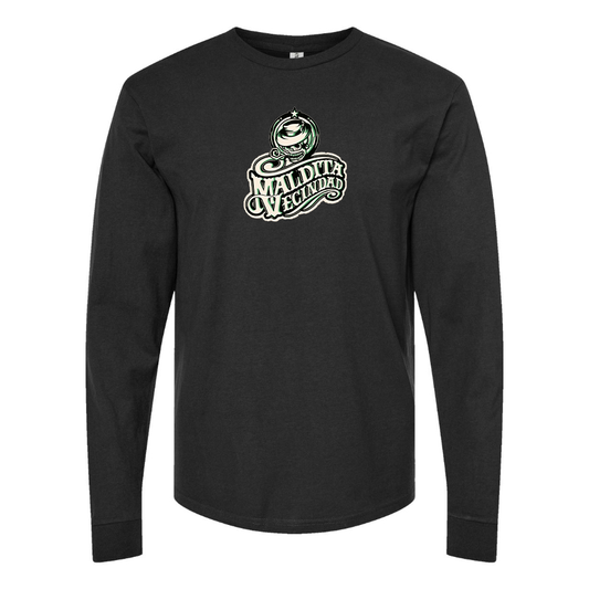 Men's  Maldita Vecindad Logo Cotton Long Sleeve T-Shirt