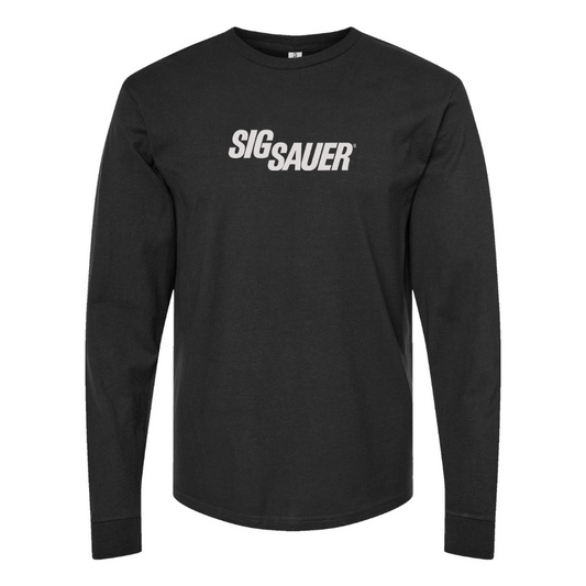 Men's Sig Sauer Logo Cotton Long Sleeve T-Shirt