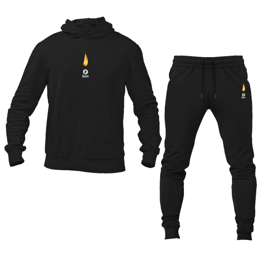 Men's Burn Logo Hoodie Joggers Set