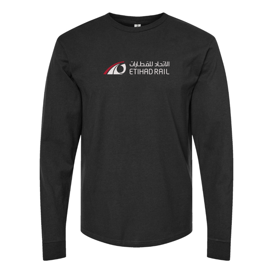 Men's Etihad Rail Logo Cotton Long Sleeve T-Shirt
