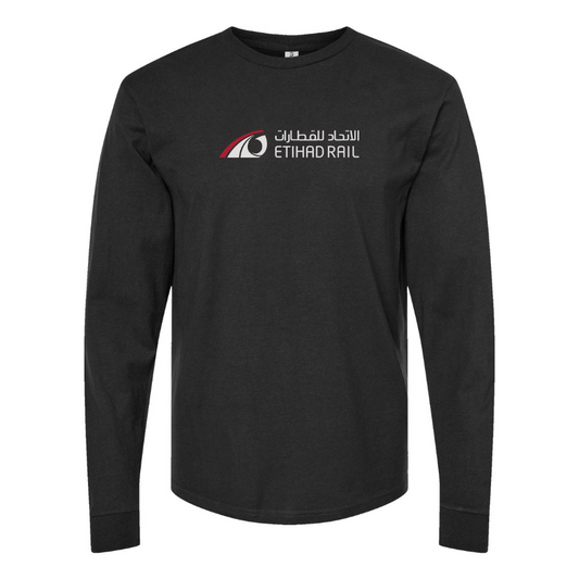 Men's Etihad Rail Logo Cotton Long Sleeve T-Shirt
