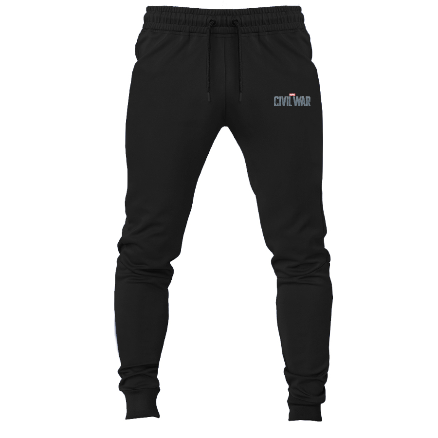 Men's Marvel Civil War  Logo Sweatpants Joggers