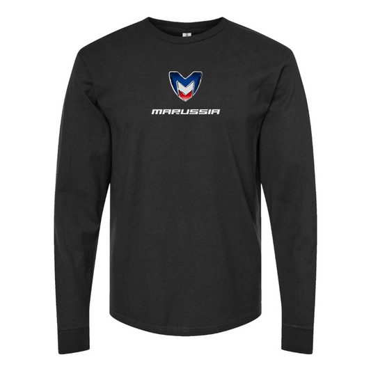 Men's Marussia Motors Logo Cotton Long Sleeve T-Shirt