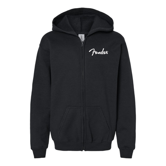 Youth Fender  Gildan Heavy Blend Full Zip Hooded Sweatshirt
