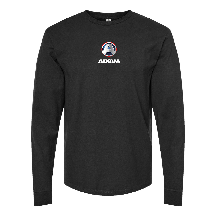 Men's Aixam Logo Cotton Long Sleeve T-Shirt