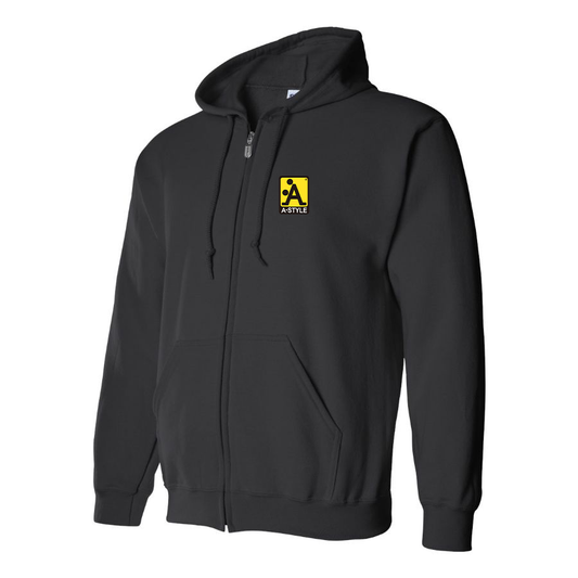 Men's A Style Logo Zipper Hoodie
