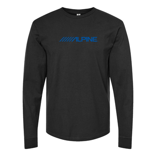 Men's Alpine Logo Cotton Long Sleeve T-Shirt