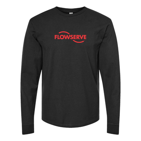 Men's Flowserve Logo Cotton Long Sleeve T-Shirt
