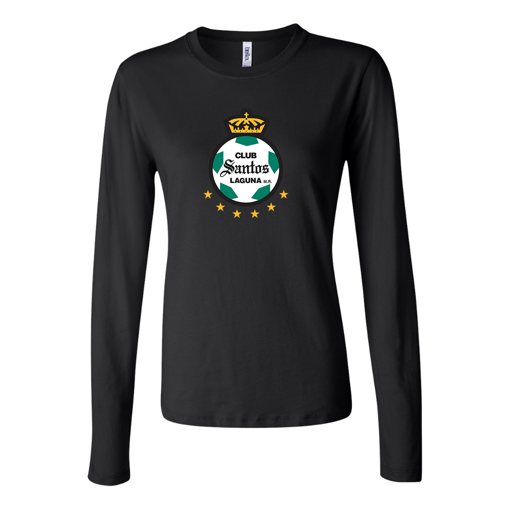 BELLA CANVAS Women’s Santos Laguna Soccer Jersey Long Sleeve Tee