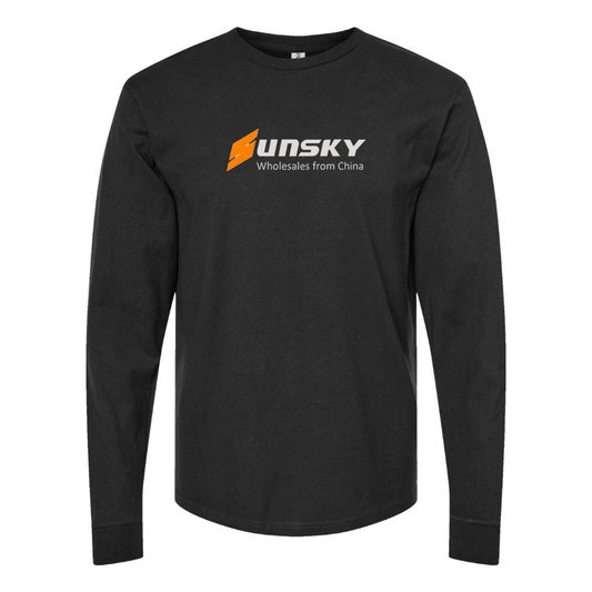 Men's SUNSKY Logo Cotton Long Sleeve T-Shirt