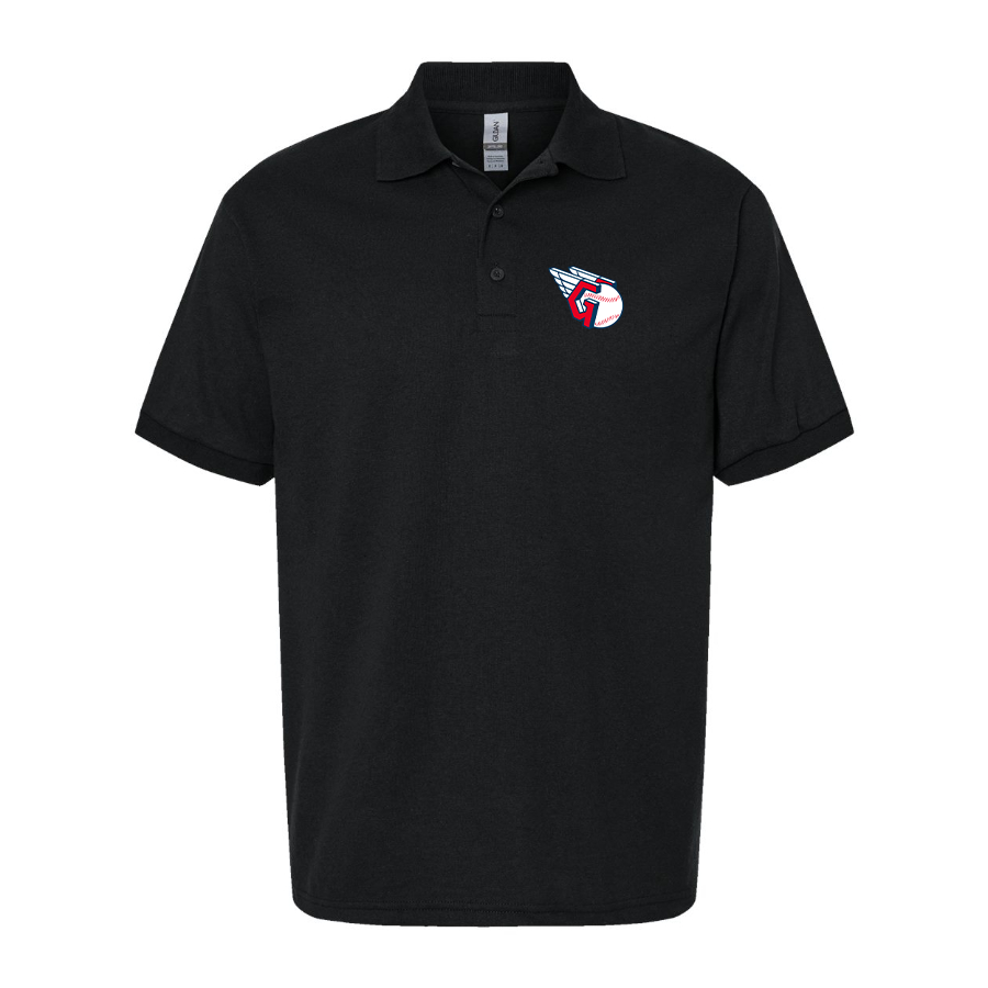Men's Cleveland Guardians  Logo Dry Blend Polo