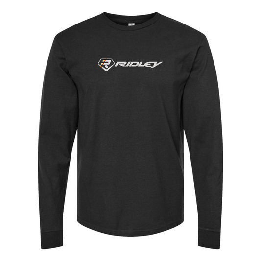 Men's Ridley Logo Cotton Long Sleeve T-Shirt