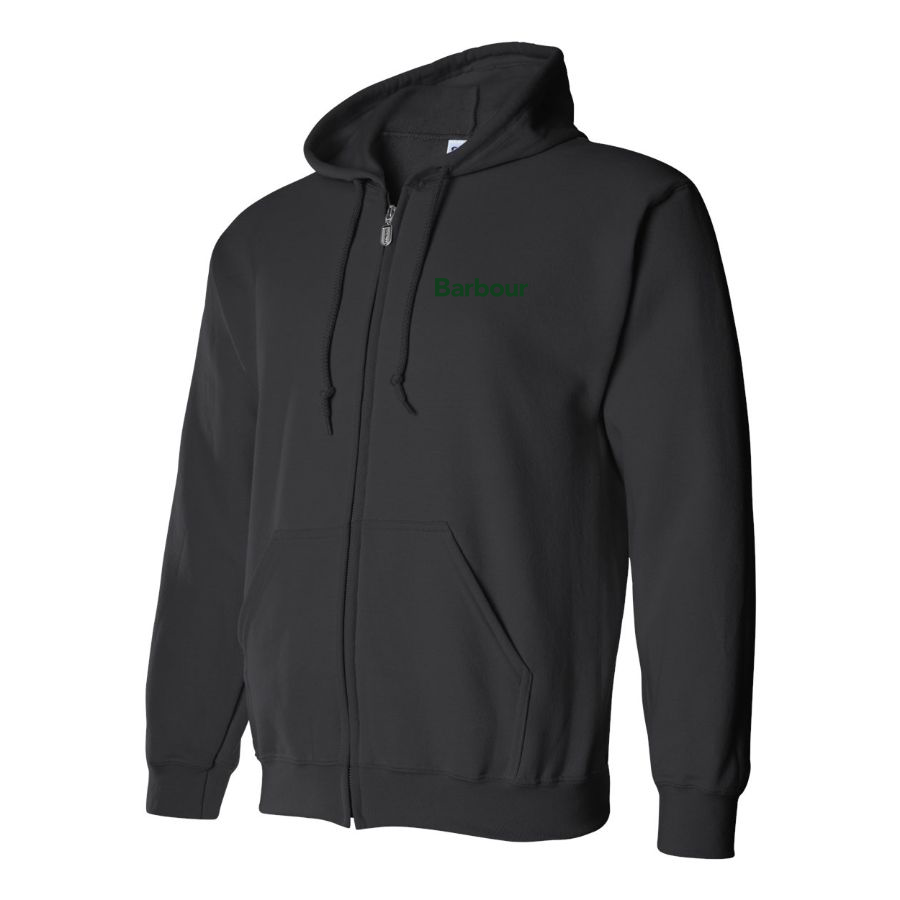 Men's  Barbour Logo Zipper Hoodie