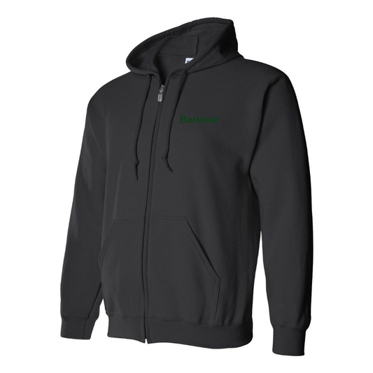 Men's  Barbour Logo Zipper Hoodie