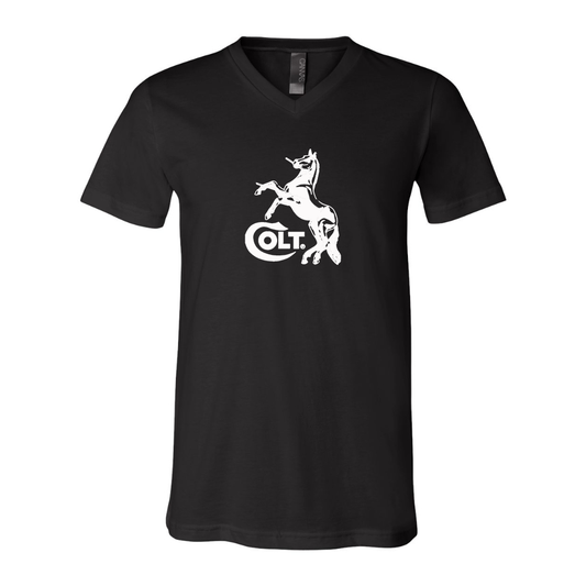 Colt Horse BELLA  CANVAS - Jersey V-Neck T-Shirt