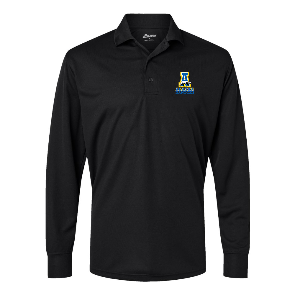 Men's Alaska Nanooks  Paragon Prescott Long Sleeve Polo