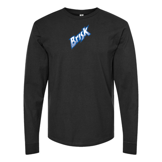 Men's Brisk Logo Cotton Long Sleeve T-Shirt