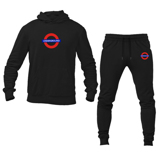 Men's London Tube Logo Hoodie Joggers Set