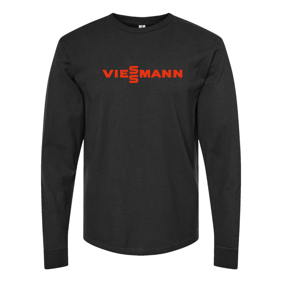 Men's Viessmann Logo Cotton Long Sleeve T-Shirt
