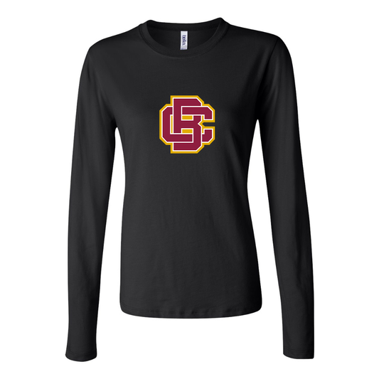 BELLA CANVAS Women’s Bethune Cookman Wildcats  Jersey Long Sleeve Tee