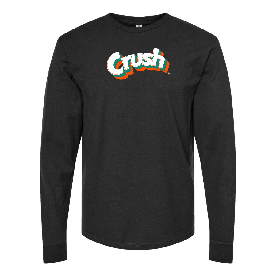 Men's Crush Logo Cotton Long Sleeve T-Shirt