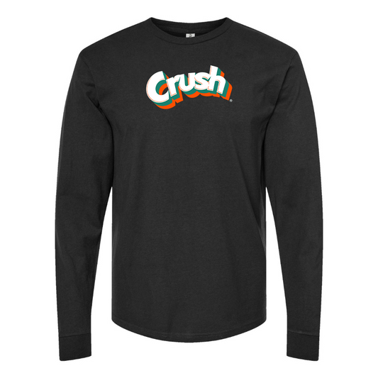 Men's Crush Logo Cotton Long Sleeve T-Shirt