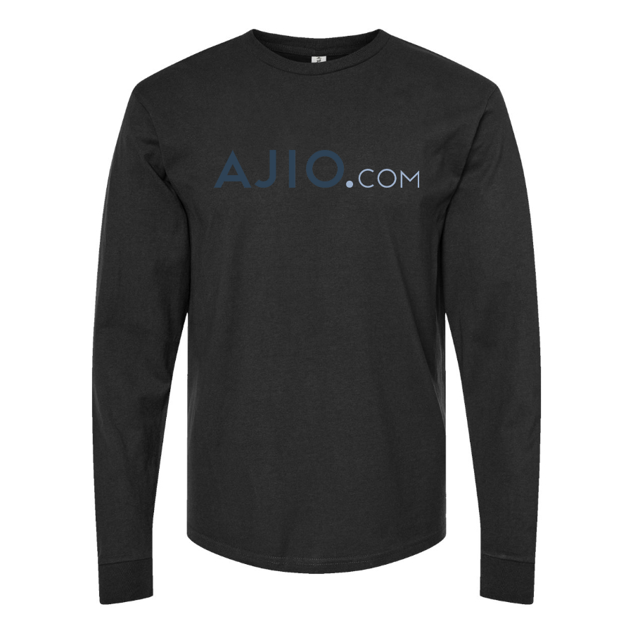 Men's Ajio Logo Cotton Long Sleeve T-Shirt