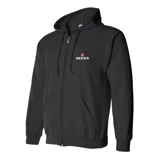 Men's Becks Logo Zipper Hoodie