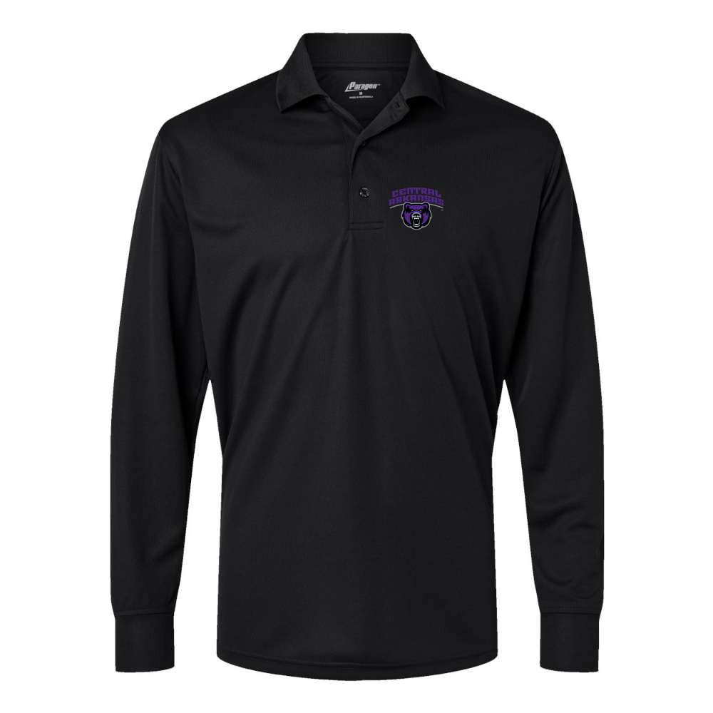 Men's  Central Arkansas Bears  Paragon Prescott Long Sleeve Polo