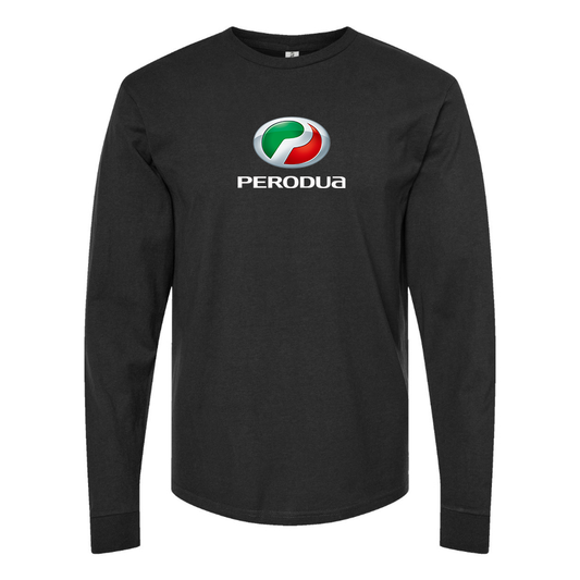 Men's Perodua Logo Cotton Long Sleeve T-Shirt