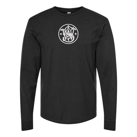 Men's Smith and Wesson Symbol Logo Cotton Long Sleeve T-Shirt