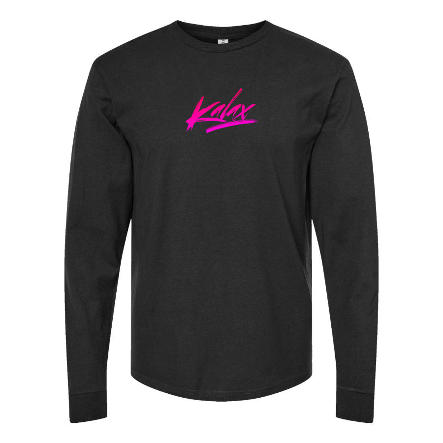 Men's  Kalax Logo  Cotton Long Sleeve T-Shirt