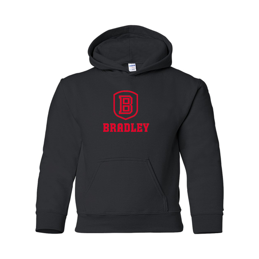 Youth Bradley Braves Gildan Heavy Blend  Hooded Sweatshirt