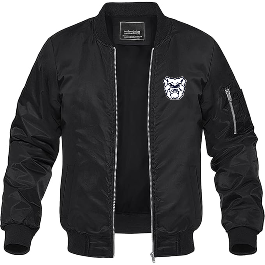 Men's Butler Bulldogs   Lightweight Bomber Jacket Windbreaker Softshell Varsity Jacket Coat