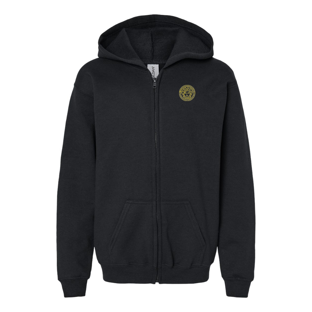 Youth Versace Thumbnail Gildan Heavy Blend Full Zip Hooded Sweatshirt