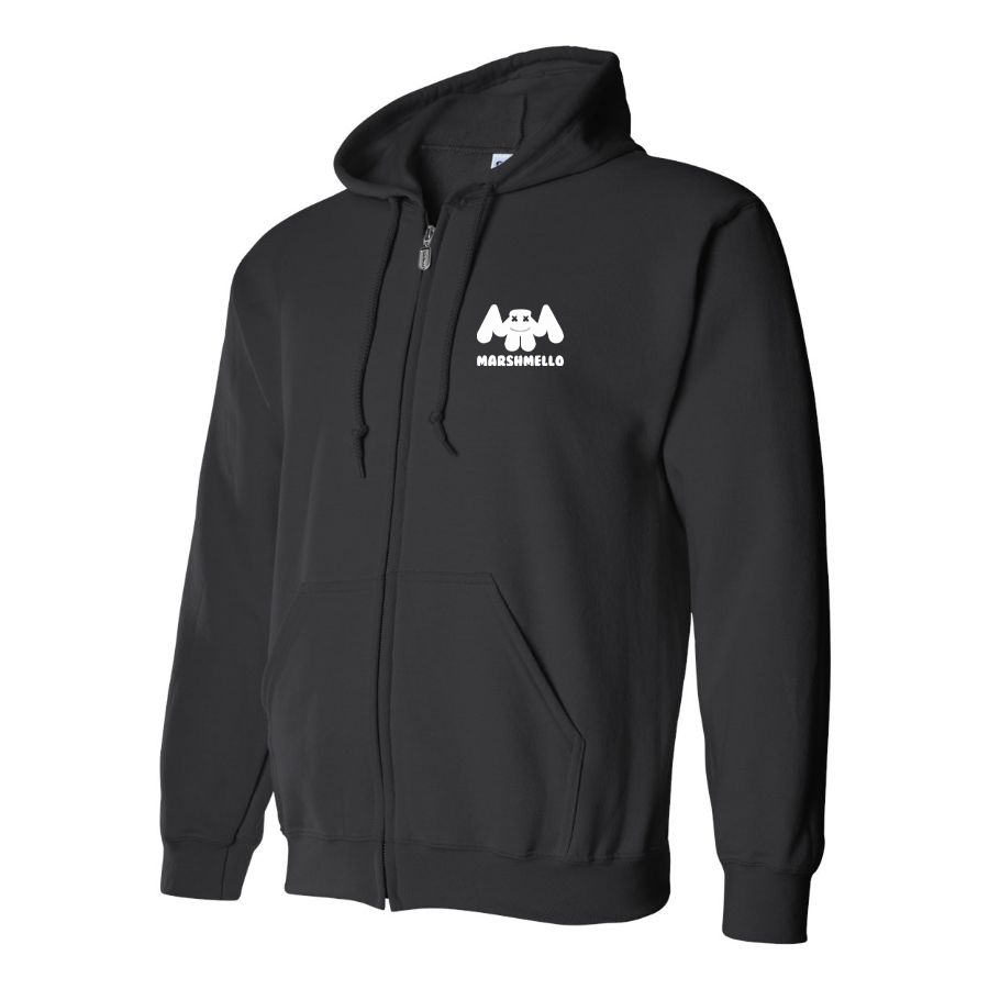 Men's  Marshmello Logo Zipper Hoodie
