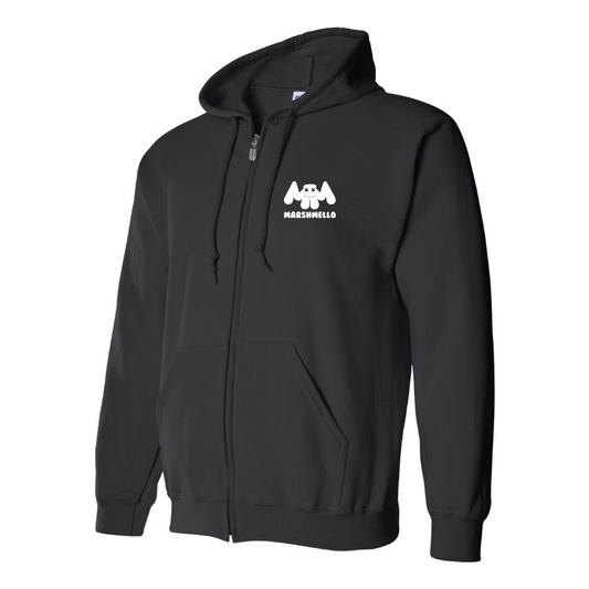 Men's  Marshmello Logo Zipper Hoodie