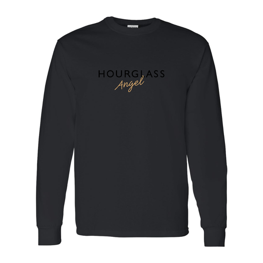 Men's Hourglass Angel  Gildan Heavy Cotton Long Sleeve T-Shirt