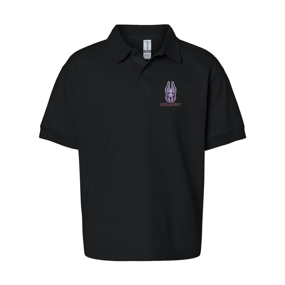Youth Albany Great Danes Gildan Dry Blend Jersey Polo